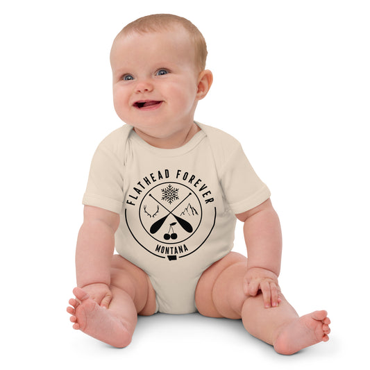 Flathead Forever Organic Cotton Baby Bodysuit